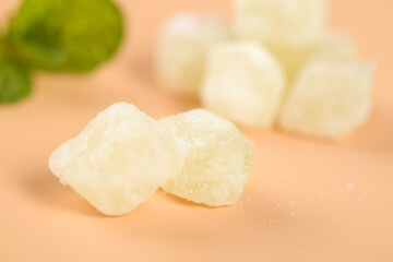 Handmade Winter Melon Candy Preserves - Traditional Asian Confectionery with Crystallized Sugar Coating