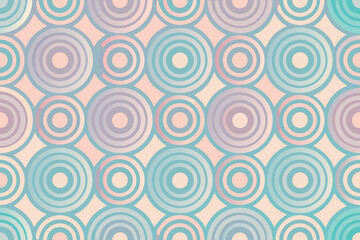 Stylish circles pattern with soft pastel tones perfect for modern backgrounds and design projects