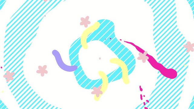 ポップでかわいいリピート背景