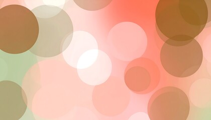 Soft Bokeh Circles Background with Warm Colors and Gentle Light.