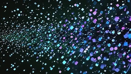 The digital scene begins to distort as explode pixel glitch screen effects cascade across a vibrant green background, creating a dynamic interplay of fragmented pixels and shifting colors - Powered by Adobe