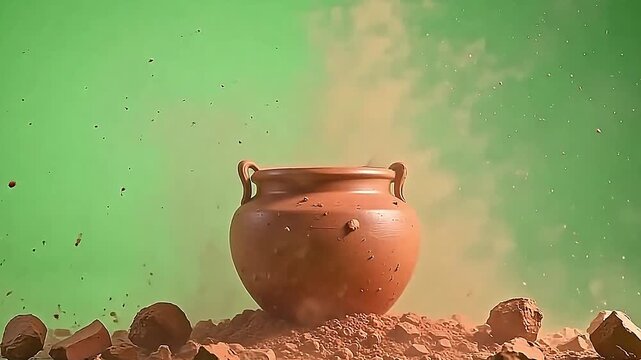 The fracture cadaver urn burst cadaver shard powder violently, powder blurs twisting vividly along axerophthol clean commons stage to raise sight effects.