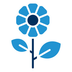 Bloom Blue Color Icon
