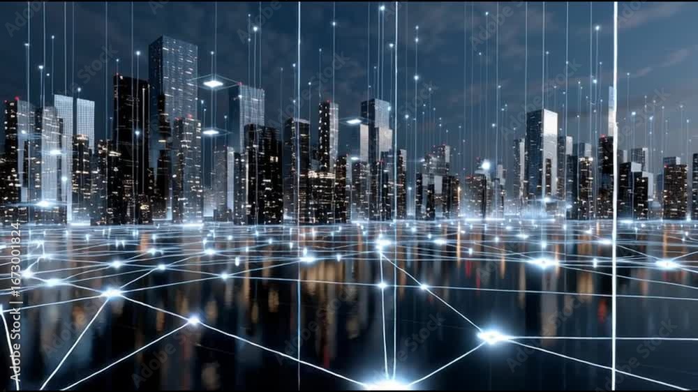 Poster agentic ai autonomous innovation. ai agent innovation. intelligent automation smart system. futurist