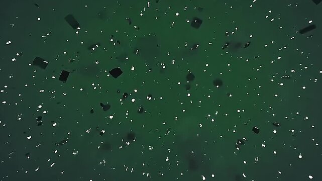 Explode pixel glitch screen effects burst chaotically, pixel fragments scattering crisply over a consistent green background for advanced layering and compositing.