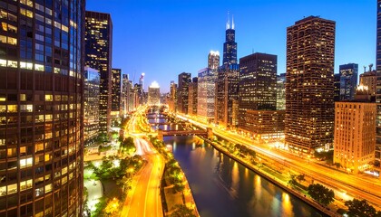 Fototapeta premium City skyline at twilight (4)
