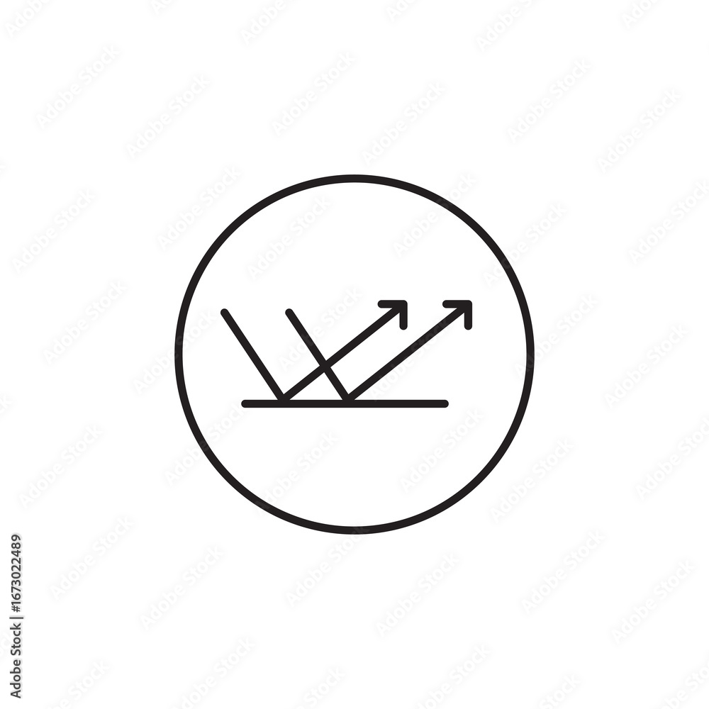 Poster rebound vector logo set simple linear illustration for web and app..eps
