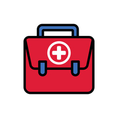 first aid kit icon vector design template elegant style