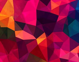 Abstract geometric pattern of vibrant polygons (5)