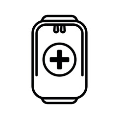 Obraz premium first aid kit icon vector design template elegant style