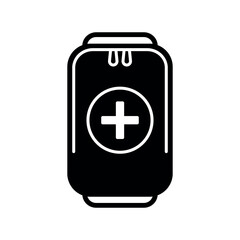 Obraz premium first aid kit icon vector design template elegant style