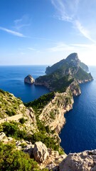 Dramatic coastal landscape, high vantage point