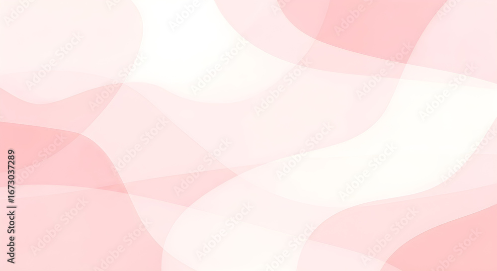 Aufkleber abstract background with soft pink and white flowing shapes, creating a gentle and artistic design.