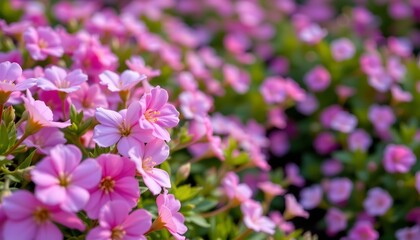 Obraz premium Vibrant Pink Flowers with Shallow Depth Field
