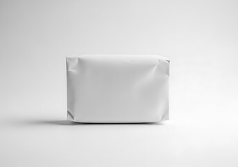 Minimalist White Pillow Mockup on a Clean White Background with Soft Shadow