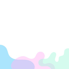 Transparent Blob Footer