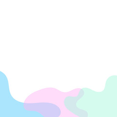 Transparent Blob Footer