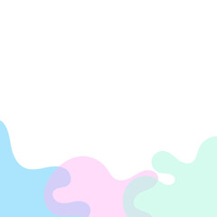 Transparent Blob Footer