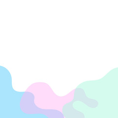 Transparent Blob Footer