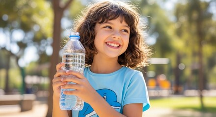 woman drinking water