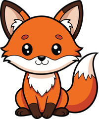 Adorable Fox Vector Set, Cute Cartoon Fox Vector Collection, Adorable Fox Vector, Fox Vector, cartoon fox, anime fox 