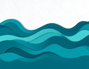Abstract paper waves background