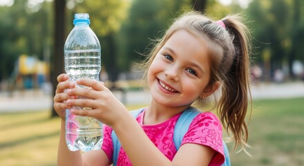 girl drinking water