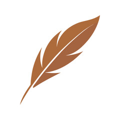 Obraz premium feather logo vector illustration