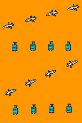 비행기 캐리어 배경