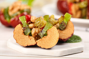Xinjiang Red Date Walnut Sandwich with Dried Fruit and Nuts Traditional Chinese Sweet Snack