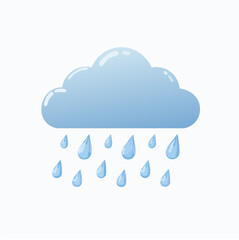 cloud and rain drops