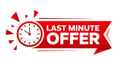 Grab last minute offers now with limited time promotions today