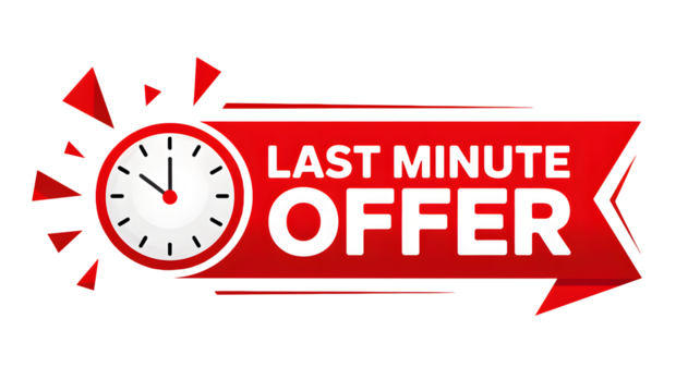 Grab last minute offers now with limited time promotions today