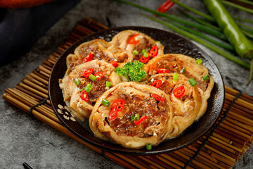 Mongolian Mutton Belly Buns with Chili Peppers - Traditional Inner Mongolia Cuisine