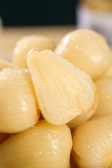 Fresh Peeled Shallots with Visible Layers Ready for Cooking and Culinary Preparation