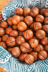 Imported Yunnan Macadamia Nuts in Traditional Cloth - Premium Dried Nuts with Creamy Texture