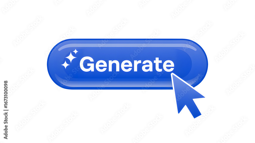 Fototapete click the generate button now for instant results with cursor icon