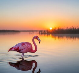 Fototapeta premium flamingos