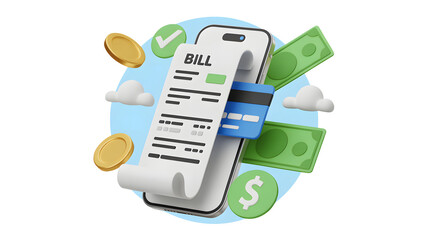 Effortless mobile bill payment with smartphone and credit card