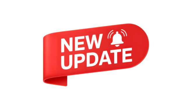 Exciting new update notification banner ready to download and install