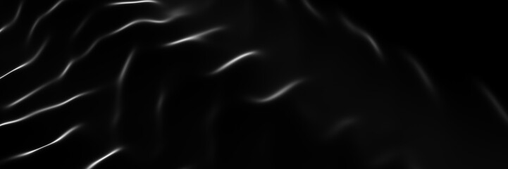 Abstract black wave. Dark ripple background