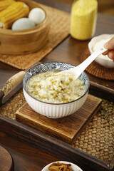 Delicious Mung Bean Porridge Clear Summer Heat Relief Traditional Asian Recipes Healthy Comfort Food