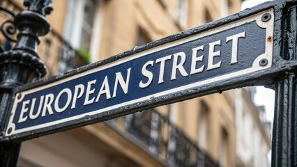 Obraz premium A street sign up