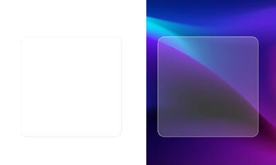 Liquid Glass Effect Transparent Abstract Texture PNG Background

