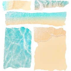 collage of sea beaches