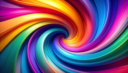 Vibrant spiral swirl of colors