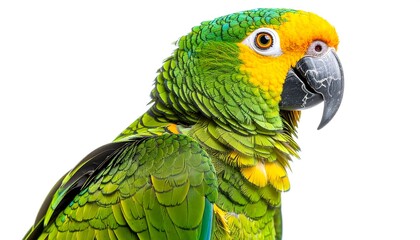 Obraz premium Close-up of a vibrant parrot (1)