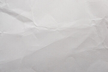 Abstract white crumpled and creased recycle craft paper texture background