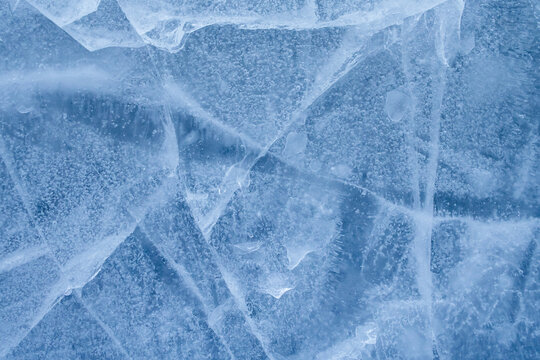 Abstract natural ice surface texture background - Powered by Adobe