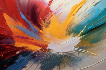 Abstract art colorful watercolor painting of abstract modern art Hand painted brush stroke on white paper texture wallpaper background.